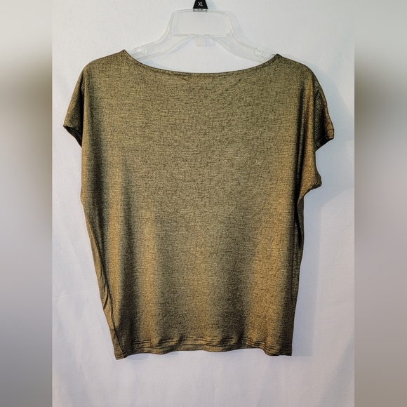 Ralph Lauren Metallic Gold Top Size M - Picture 4 of 6